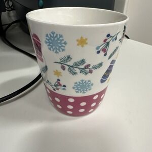Matilda Jane Holiday Winter Christmas‎ 12 oz. Coffee Mug Cup White & Pink
